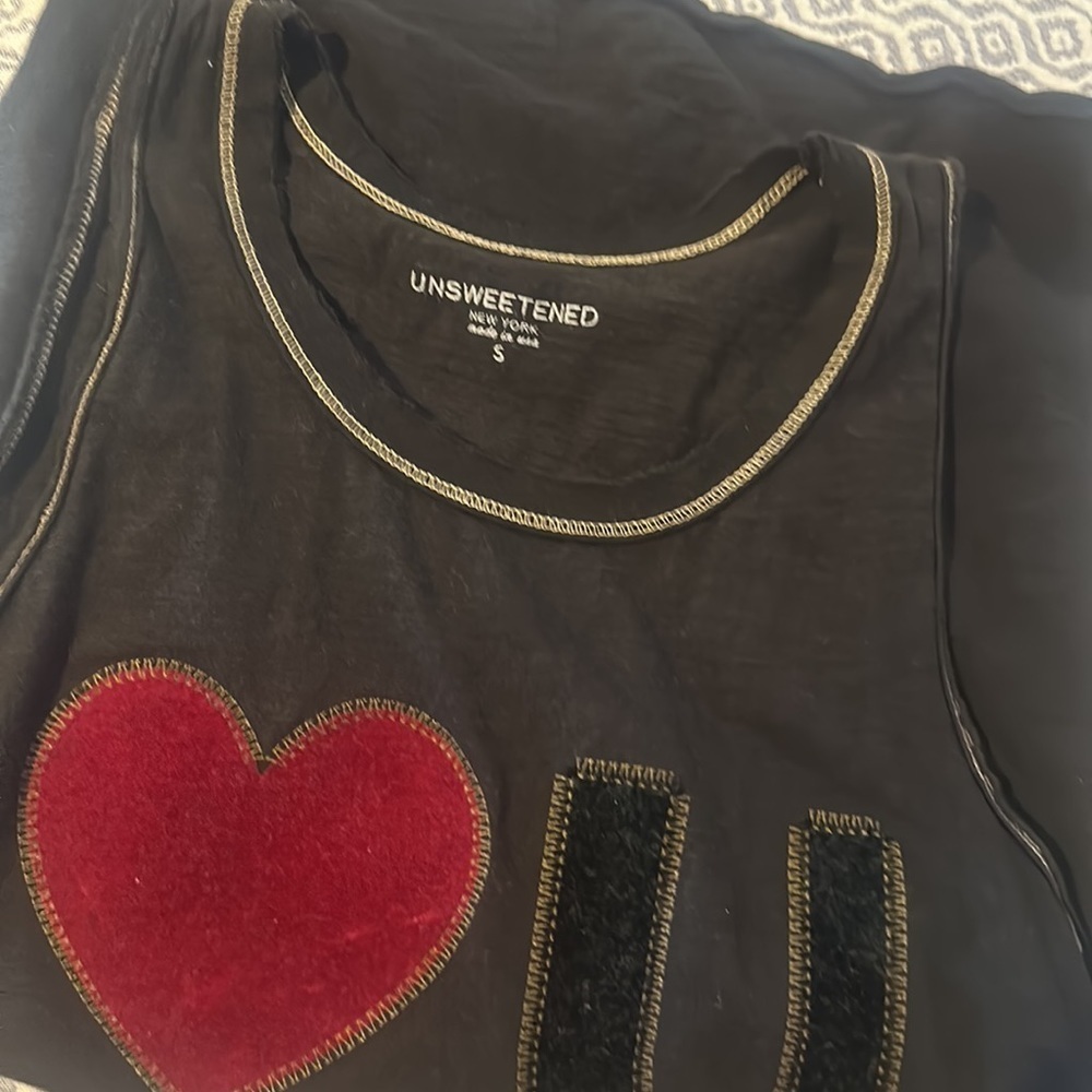 Unsweetened New York Love U Tank Top Black & Red - Picture 7 of 9